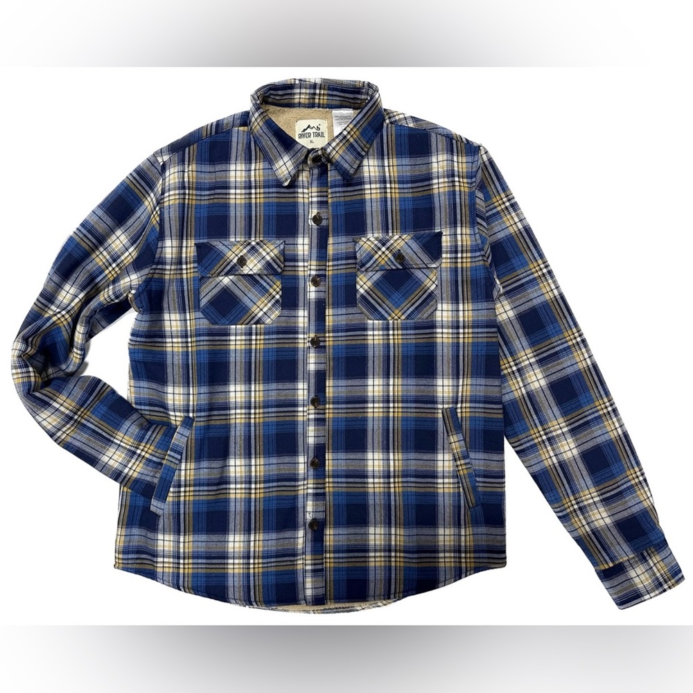 RIVER TRAIL - Mens Sherpa Lined Heavy Weight Flannel - 3 Pack, 3 Colors - NWT!